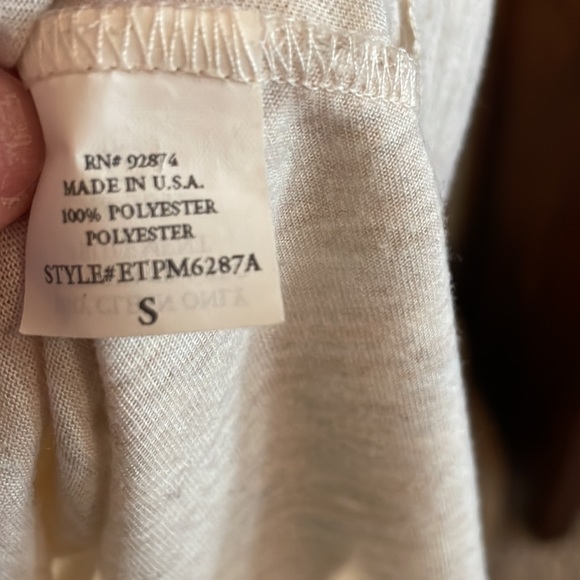 Ella Moss - tiered tee with flitter sleeves; size small - Picture 6 of 6